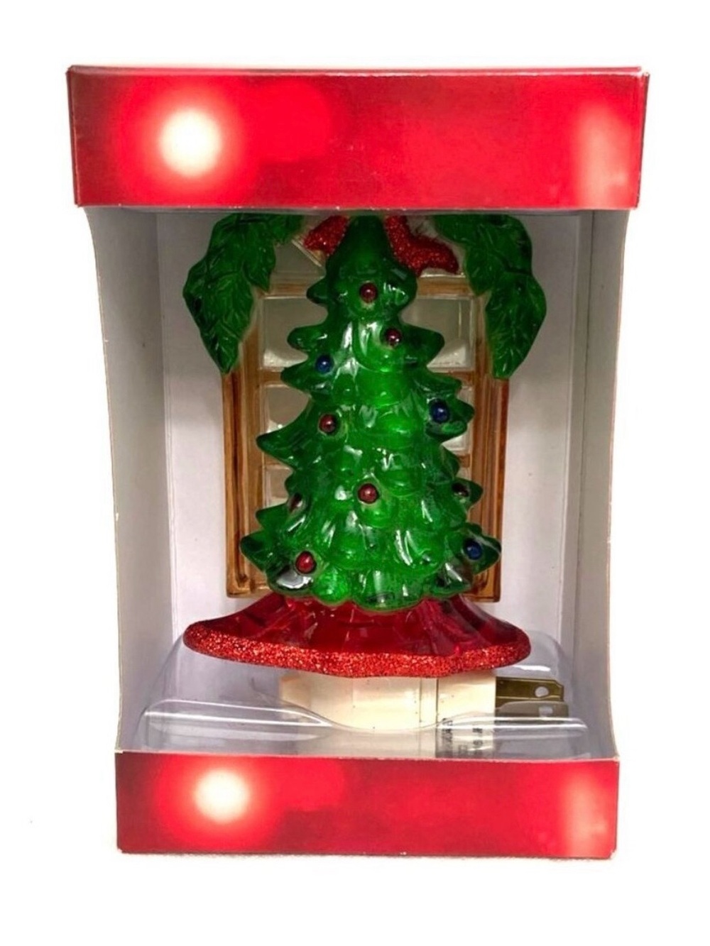 St Nicholas Square Christmas Tree Night Light Plug In